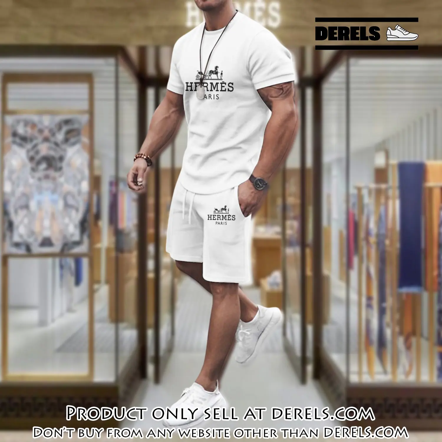 Hermes combo unisex tshirt & short limited luxury outfit cts1109 dr2357673